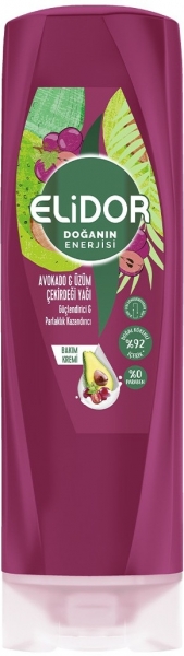 Elidor Doğanın Enerjisi Avokado ve Üzüm Çekirdeği Yağı 350 ml Saç Kremi