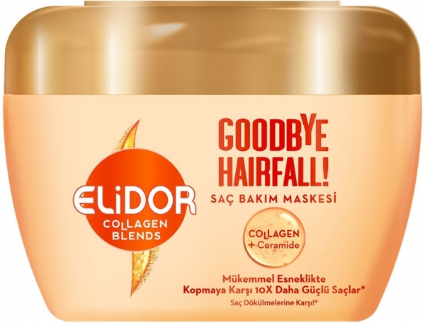 Elidor Collagen Blends Goodbye Hairfall Saç Dökülmelerine Karşı Maske 160 ml Saç Kremi