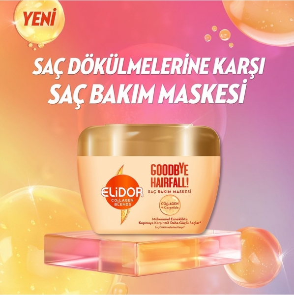 Elidor Collagen Blends Goodbye Hairfall Saç Dökülmelerine Karşı Maske 160 ml Saç Kremi
