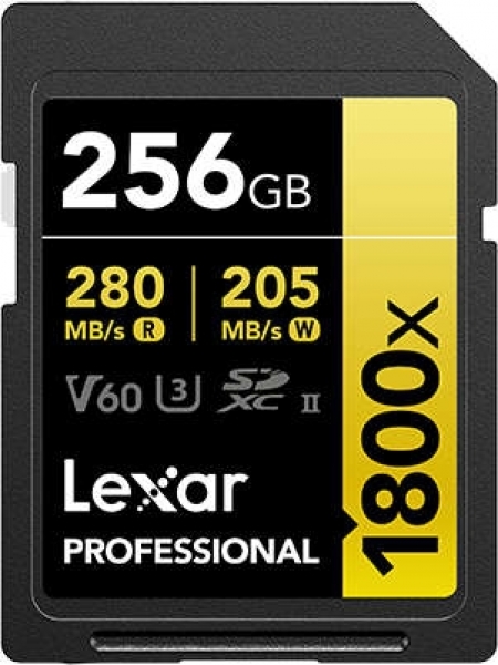 Lexar Professional 1800x Gold Series SD (256 GB)