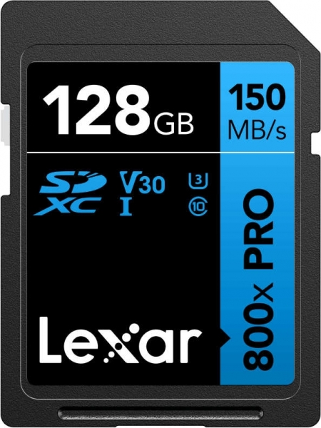 Lexar High-Performance 800x Pro Blue Series SD (128 GB)