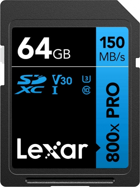 Lexar High-Performance 800x Pro Blue Series SD (64 GB)