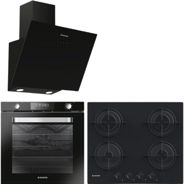 Hoover Siyah Ankastre Set HVW6MBB + HOAT 3150 BI + HDG6C1GBTK