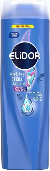 Elidor Superblend Kepeğe Karşı Etkili Çay Ağacı Yağı Aloe Vera 400 ml 2'si 1 Arada
