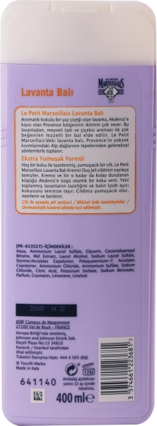 Le Petit Marseillais Lavanta Balı 400 ml Duş Jeli