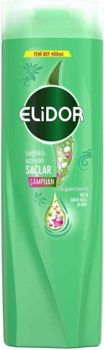 Elidor Superblend Sağlıklı Uzayan Saçlar Biotin Argan Yağı Arjinin 400 ml resim