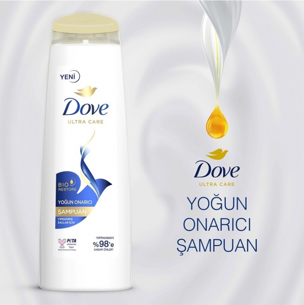 Dove Ultra Care Yoğun Onarıcı Saç Bakım 600 ml Şampuan