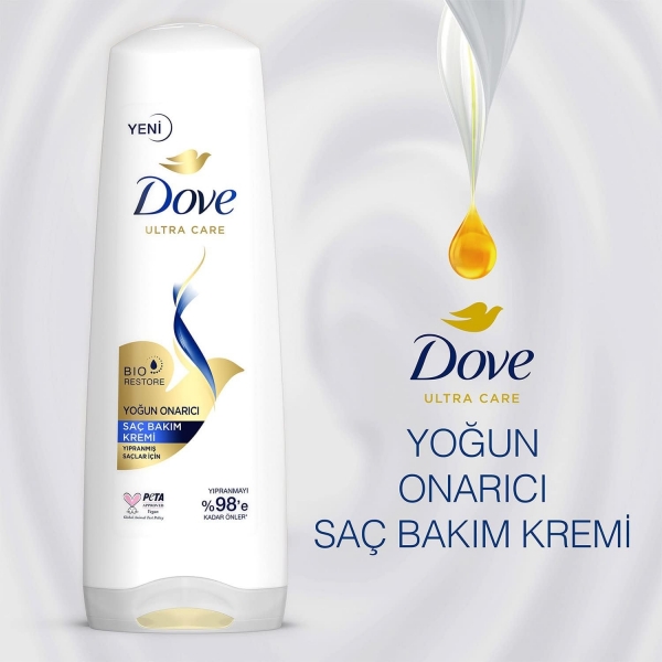 Dove Ultra Care Yoğun Onarıcı Yıpranmış Saçlar İçin 350 ml Saç Kremi