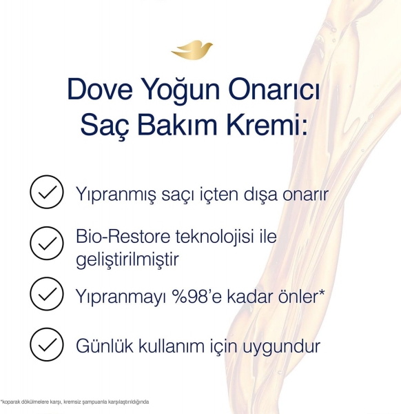 Dove Ultra Care Yoğun Onarıcı Yıpranmış Saçlar İçin 350 ml Saç Kremi