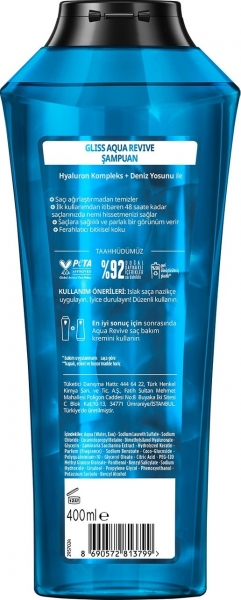 Gliss Aqua Revive 400 ml Şampuan