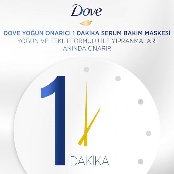 Dove 1 Minute Serum Yoğun Onarıcı Maske 160 ml Saç Kremi