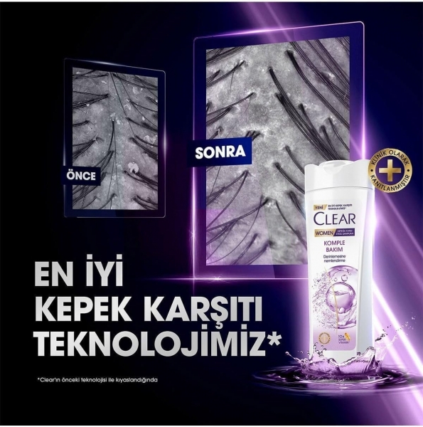 Clear Women Komple Bakım Kepeğe Karşı Etkili 350 ml Şampuan