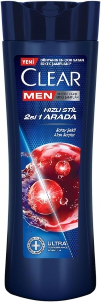 Clear Men Hızlı Stil 350 ml 2'si 1 Arada