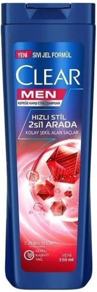 Clear Men Hızlı Stil 350 ml 2'si 1 Arada