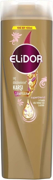 Elidor Superblend Saç Dökülmelerine Karşı E Vitamini Chia Tohumu Yağı Arjinin 400 ml Şampuan
