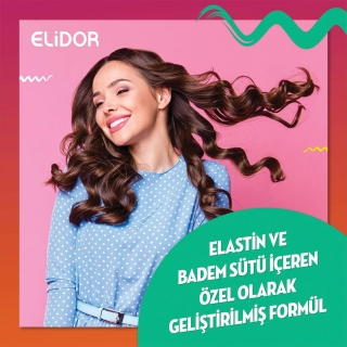 Elidor 7/24 Şekillendirici Belirgin Bukleler Elastin ve Badem Sütü 265 ml Saç Kremi