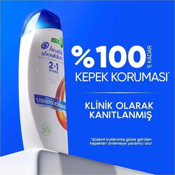 Head & Shoulders Erkeklere Özel Dökülme Karşıtı ve Kepeğe Karşı Etkili 330 ml 2'si 1 Arada