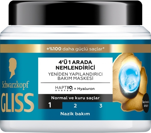 Gliss Aqua Revive Nemlendirici & Yeniden Yapılandırıcı Saç Bakım Maskesi Saç Kremi