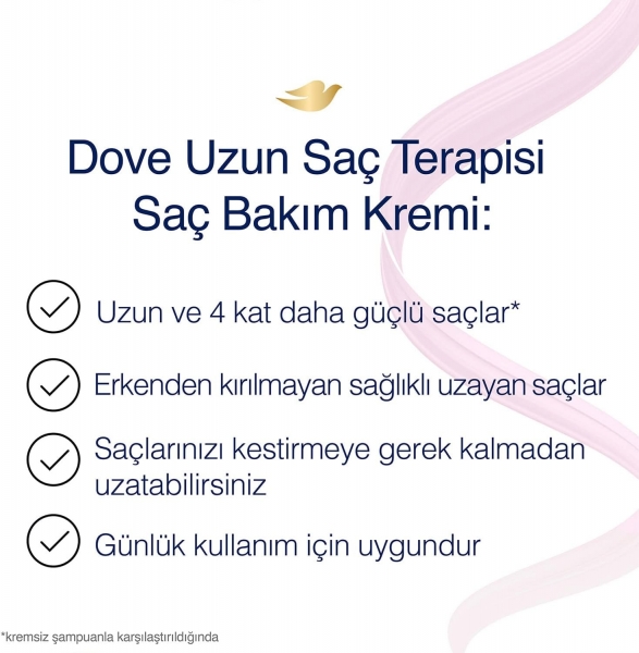 Dove Ultra Care Uzun Saç Terapisi Uzun Yıpranmış Saçlar 350 ml Saç Kremi
