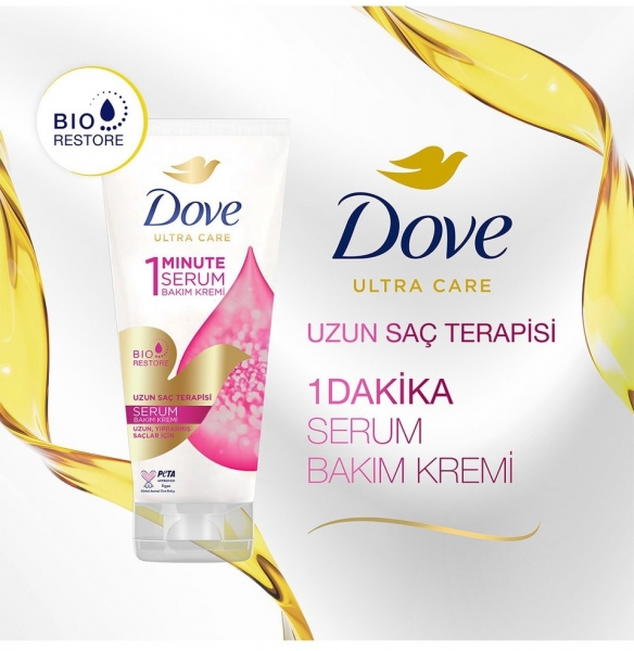 Dove Ultra Care 1 Minute Serum Uzun Saç Terapisi 170 ml Saç Kremi