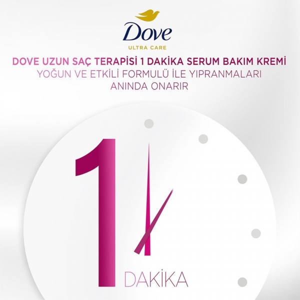 Dove Ultra Care 1 Minute Serum Uzun Saç Terapisi 170 ml Saç Kremi