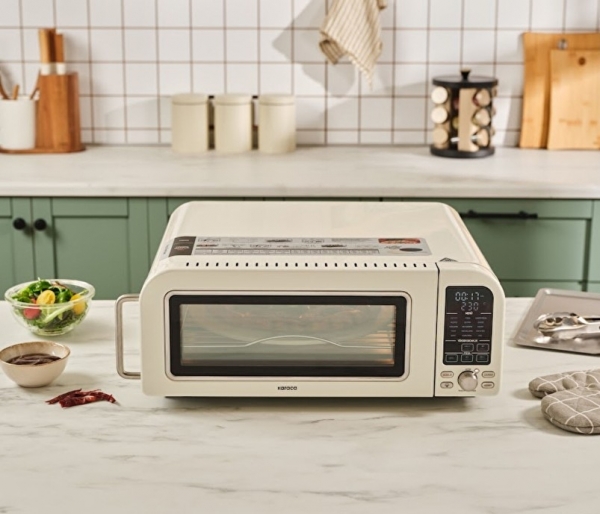 Karaca Vintage Craft Pizza Makinesi ve Airfryer Cream Mini Fırın