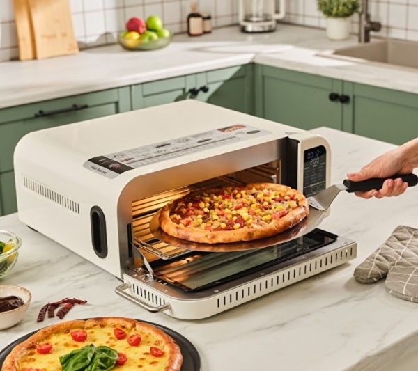 Karaca Vintage Craft Pizza Makinesi ve Airfryer Cream Mini Fırın