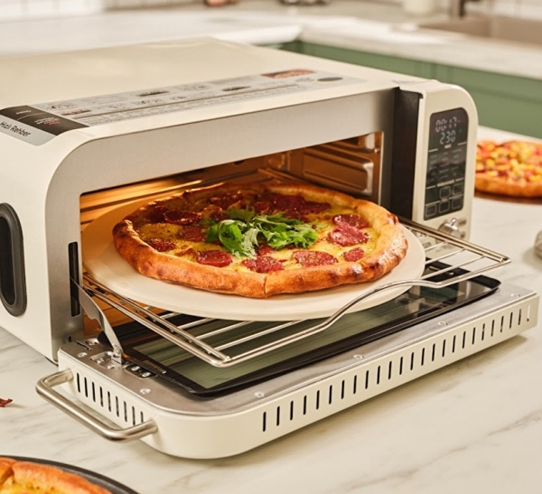 Karaca Vintage Craft Pizza Makinesi ve Airfryer Cream Mini Fırın