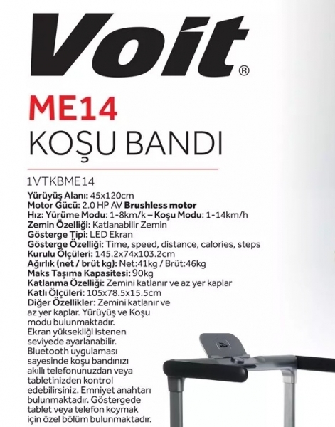Voit Me14 Koşu Bandı