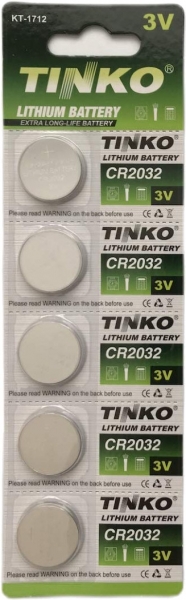 Tinko CR2032 5'li Düğme Pil