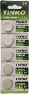 Tinko CR2032 5'li Düğme Pil