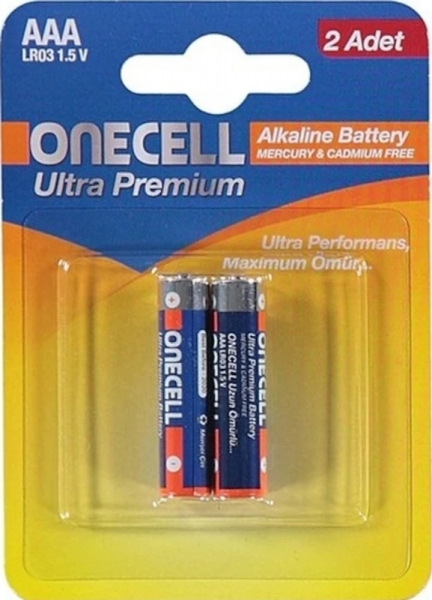 Onecell Ultra Premium AAA 2'li İnce Kalem Pil