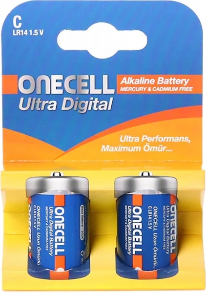 Onecell Ultra Dijital C 2'li Orta Boy Pil