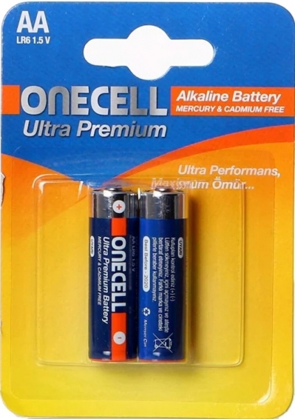Onecell Ultra Premium AA 2'li Kalem Pil