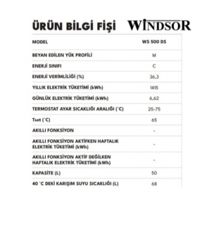 Windsor WS 500 DS Termosifon