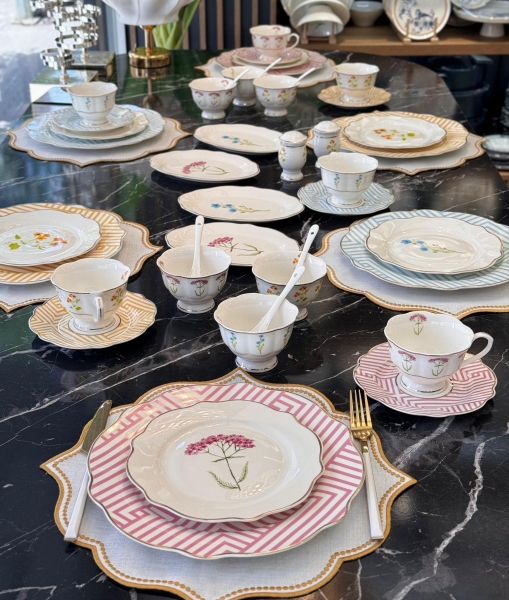 Onedekor Flower Line 42 Parça Kahvaltı Takımı