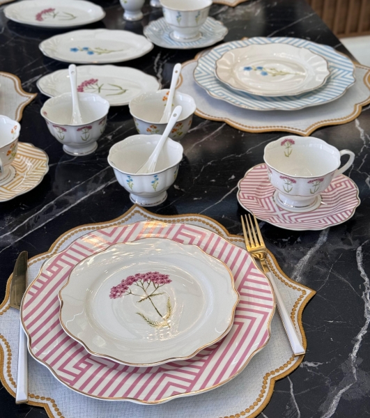 Onedekor Flower Line 42 Parça Kahvaltı Takımı