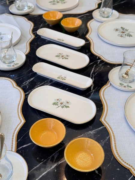Onedekor Modern Daisy 32 Parça Kahvaltı Takımı