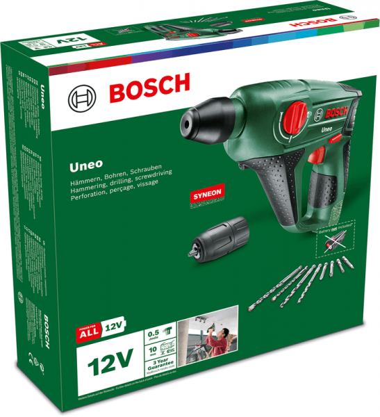 Bosch Uneo 12 LI Solo Akülü Matkap (Aküsüz)