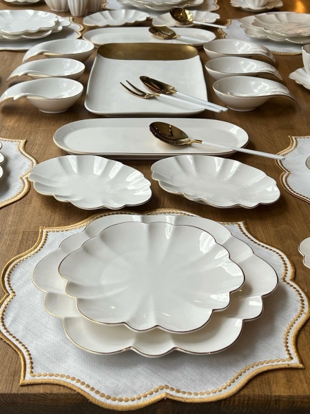Rossev Daisy 64 Parça Kahvaltı Takımı