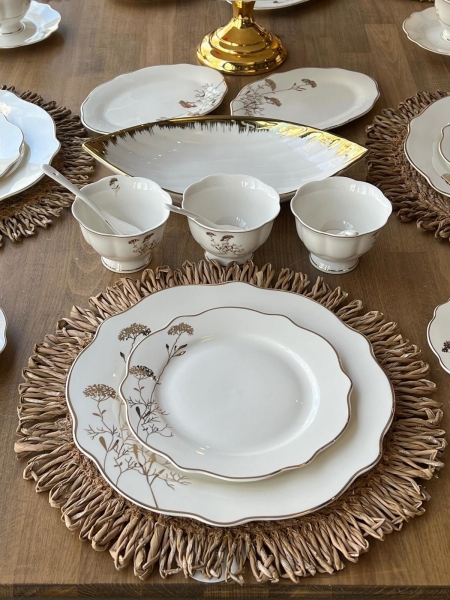 Rossev Palace Bambu 57 Parça Kahvaltı Takımı