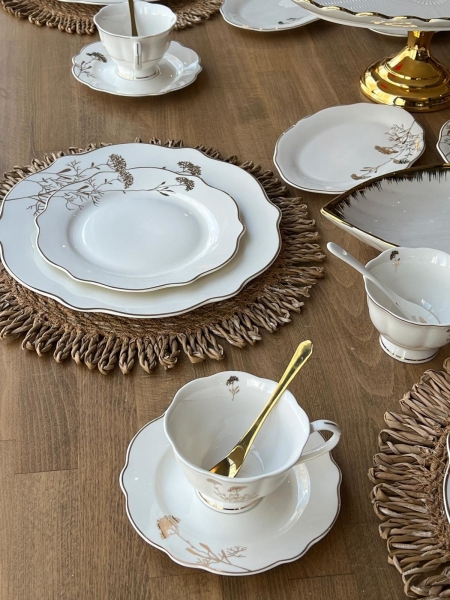 Rossev Palace Bambu 57 Parça Kahvaltı Takımı