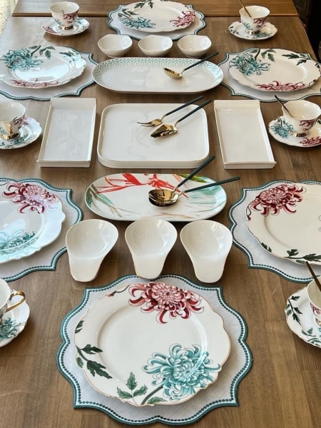 Rossev Fleur 46 Parça Kahvaltı Takımı (46 Parça)