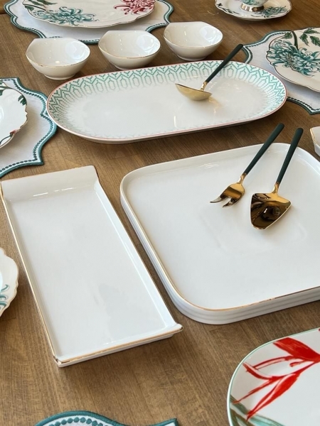 Rossev Fleur 46 Parça Kahvaltı Takımı (46 Parça)