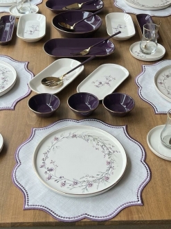 Rossev Glore Lavender 52 Parça Kahvaltı Takımı