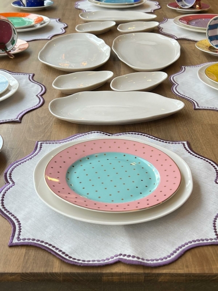 Rossev Rainbow 44 Parça Kahvaltı Takımı
