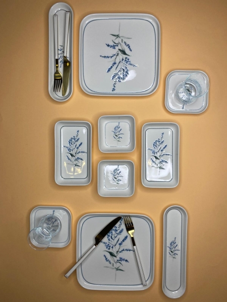 Neva Blue Lavender 26 Parça Kahvaltı Takımı