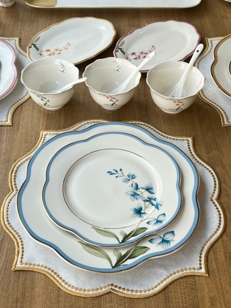 Rossev Roses 55 Parça Kahvaltı Takımı
