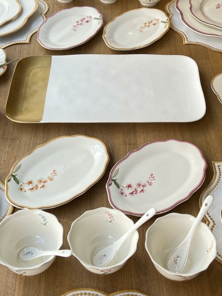 Rossev Roses 55 Parça Kahvaltı Takımı
