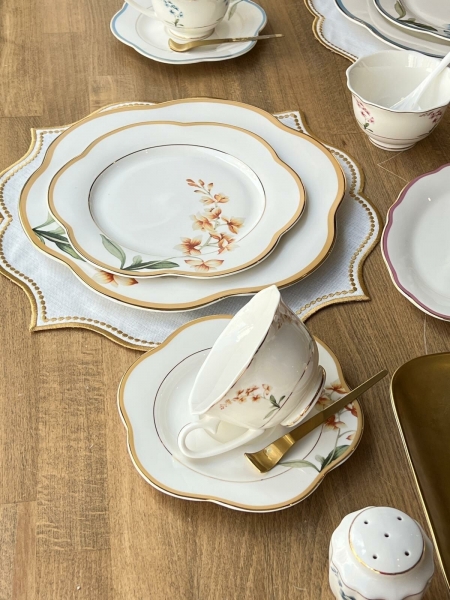 Rossev Roses 55 Parça Kahvaltı Takımı
